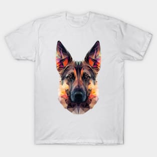 German Shepherd - Colourful T-Shirt